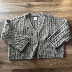 Cozy Cable Knit Cardigan Sweater